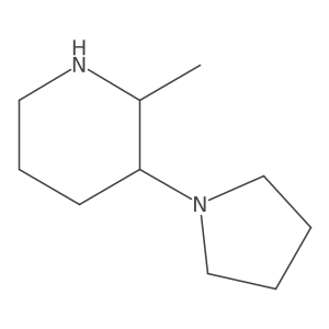 2-Methyl-3-(pyrrolidin-1-yl)piperidine Structure