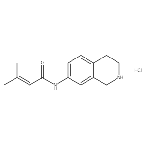 3-Methyl-N-(1,2,3,4-tetrahydroisoquinolin-7-yl)but-2-enamide hydrochloride Structure