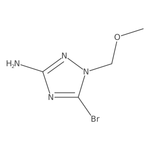 5-bromo-1-(methoxymethyl)-1H-1,2,4-triazol-3-amine结构式