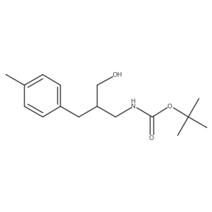 tert-butyl N-{3-hydroxy-2-[(4-methylphenyl)methyl]propyl}carbamate结构式