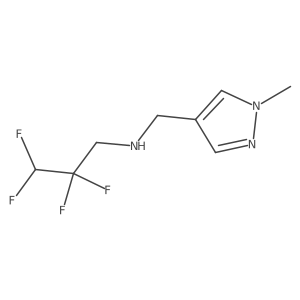 2,2,3,3-Tetrafluoro-N-[(1-methyl-1H-pyrazol-4-yl)methyl]propan-1-amine Structure