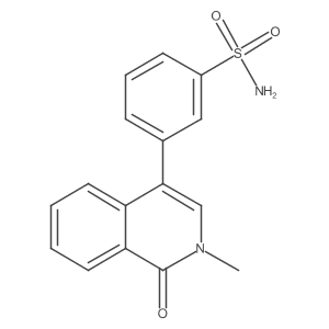3-(1,2-Dihydro-2-methyl-1-oxo-4-isoquinolinyl)benzenesulfonamide结构式