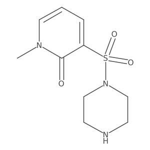 1-Methyl-3-(piperazin-1-ylsulfonyl)pyridin-2(1H)-one Structure