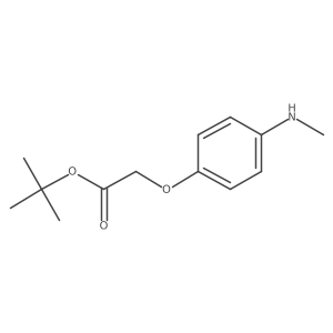 Tert-butyl 2-[4-(methylamino)phenoxy]acetate Structure