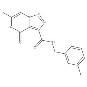 6-methyl-N-(3-methylbenzyl)-4-oxo-4,5-dihydro[1,2,3]triazolo[1,5-a]pyrazine-3-carboxamide Structure