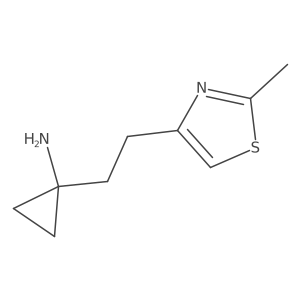1-[2-(2-Methyl-1,3-thiazol-4-yl)ethyl]cyclopropan-1-amine Structure