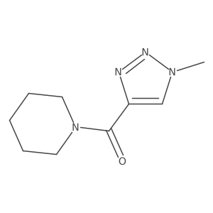 1-(1-methyl-1H-1,2,3-triazole-4-carbonyl)piperidine结构式