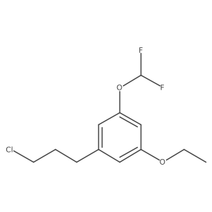 1-(3-Chloropropyl)-3-(difluoromethoxy)-5-ethoxybenzene结构式