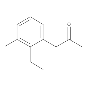 1-(2-Ethyl-3-iodophenyl)propan-2-one结构式