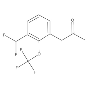 1-(3-(Difluoromethyl)-2-(trifluoromethoxy)phenyl)propan-2-one结构式