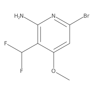 6-Bromo-3-(difluoromethyl)-4-methoxypyridin-2-amine Structure
