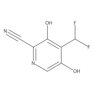 4-(Difluoromethyl)-3,5-dihydroxypicolinonitrile结构式