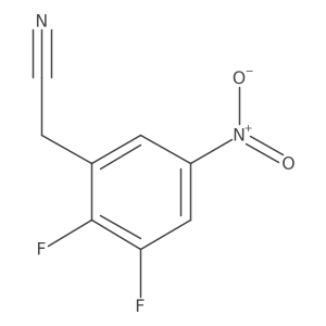2,3-Difluoro-5-nitrophenylacetonitrile Structure