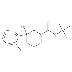Tert-butyl 3-amino-3-(2-fluorophenyl)piperidine-1-carboxylate Structure