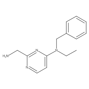 2-(aminomethyl)-N-benzyl-N-ethylpyrimidin-4-amine Structure