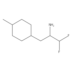 1,1-Difluoro-3-(4-methylcyclohexyl)propan-2-amine Structure