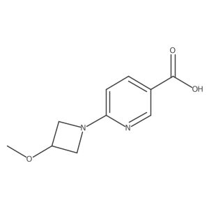 6-(3-Methoxyazetidin-1-yl)nicotinic acid结构式