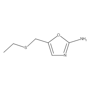 5-[(Ethylsulfanyl)methyl]-1,3-oxazol-2-amine Structure