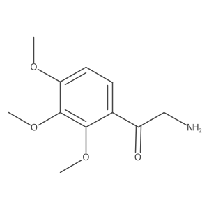 2-Amino-1-(2,3,4-trimethoxyphenyl)ethan-1-one Structure