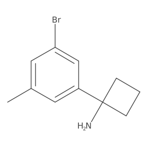 1-(3-Bromo-5-methylphenyl)cyclobutan-1-amine Structure
