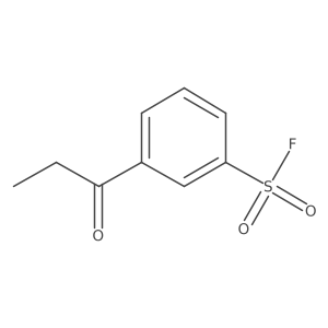 3-Propanoylbenzene-1-sulfonyl fluoride结构式