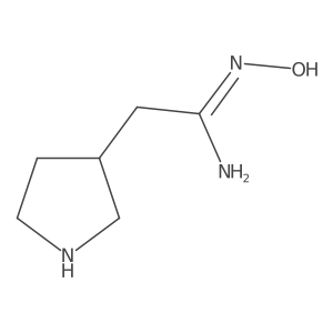 n-Hydroxy-2-(pyrrolidin-3-yl)ethanimidamide结构式