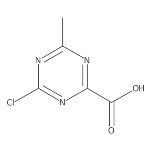 4-Chloro-6-methyl-1,3,5-triazine-2-carboxylic acid Structure