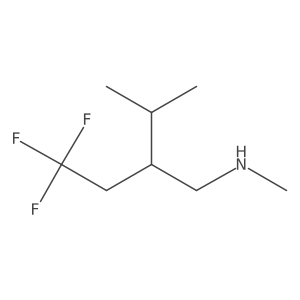 4,4,4-trifluoro-2-isopropyl-N-methylbutan-1-amine结构式