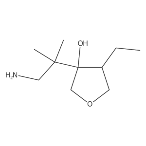3-(1-Amino-2-methylpropan-2-yl)-4-ethyloxolan-3-ol Structure