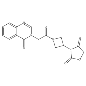 3-(1-(2-(4-oxoquinazolin-3(4H)-yl)acetyl)azetidin-3-yl)oxazolidine-2,4-dione Structure