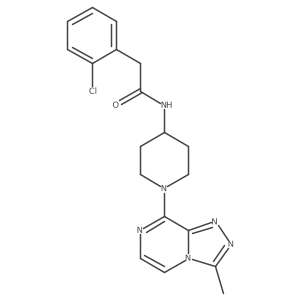 2-(2-chlorophenyl)-N-(1-(3-methyl-[1,2,4]triazolo[4,3-a]pyrazin-8-yl)piperidin-4-yl)acetamide Structure