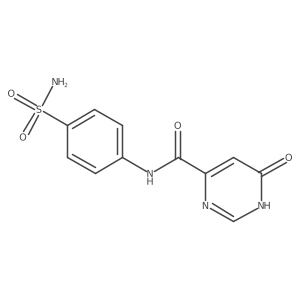 6-hydroxy-N-(4-sulfamoylphenyl)pyrimidine-4-carboxamide结构式