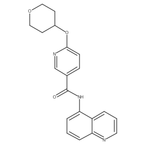 N-(quinolin-5-yl)-6-((tetrahydro-2H-pyran-4-yl)oxy)nicotinamide结构式