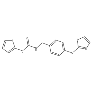 1-(4-(Thiazol-2-yloxy)benzyl)-3-(thiophen-2-yl)urea Structure