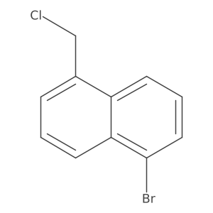 1-Bromo-5-(chloromethyl)naphthalene结构式
