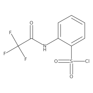 2-[(2,2,2-trifluoroacetyl)amino]benzenesulfonyl chloride Structure