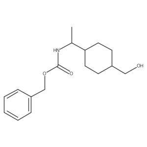(R)-Benzyl (1-(4-(hydroxymethyl)cyclohexyl)ethyl)carbamate结构式