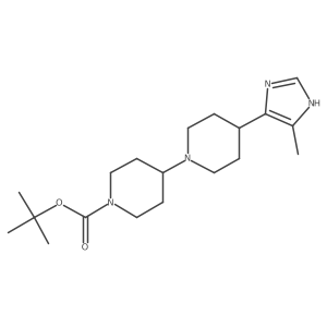 tert-butyl 4-[4-(5-methyl-1H-imidazol-4-yl)piperidin-1-yl]piperidine-1-carboxylate结构式