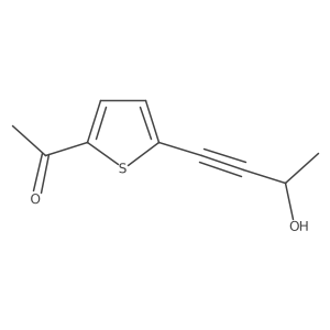 1-[5-(3-Hydroxybut-1-yn-1-yl)thiophen-2-yl]ethan-1-one结构式