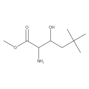 Methyl 2-amino-3-hydroxy-5,5-dimethylhexanoate结构式
