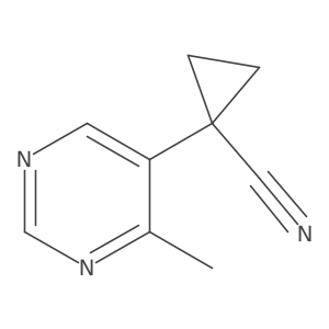 1-(4-Methylpyrimidin-5-yl)cyclopropane-1-carbonitrile Structure