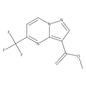 Methyl 5-(trifluoromethyl)pyrazolo[1,5-a]pyrimidine-3-carboxylate结构式