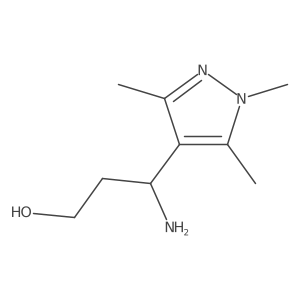 (3S)-3-amino-3-(trimethyl-1H-pyrazol-4-yl)propan-1-ol Structure