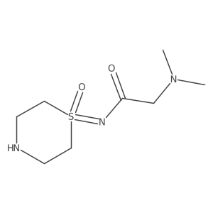 2-(dimethylamino)-N-(1-oxo-1lambda6-thiomorpholin-1-ylidene)acetamide结构式