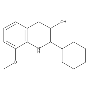2-Cyclohexyl-8-methoxy-1,2,3,4-tetrahydroquinolin-3-ol Structure