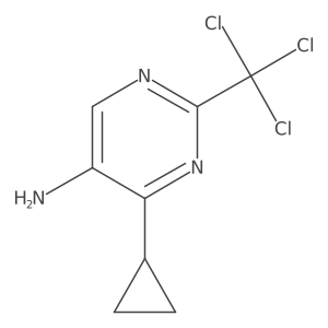 4-Cyclopropyl-2-(trichloromethyl)pyrimidin-5-amine Structure