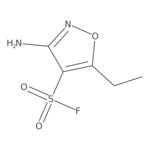 3-Amino-5-ethyl-1,2-oxazole-4-sulfonyl fluoride结构式