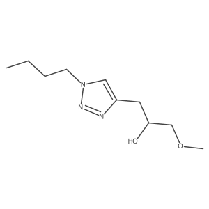 1-(1-butyl-1H-1,2,3-triazol-4-yl)-3-methoxypropan-2-ol结构式
