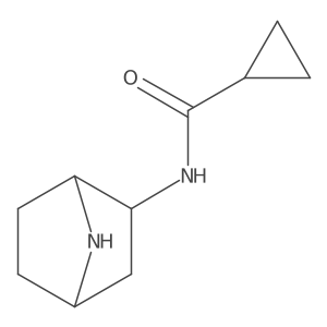 N-{7-azabicyclo[2.2.1]heptan-2-yl}cyclopropanecarboxamide结构式