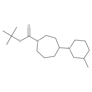 Tert-butyl 4-(3-methylpiperidin-1-yl)azepane-1-carboxylate结构式